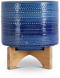 Jessica Blue Medium Planter