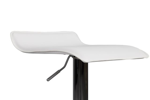 Colton White Adjustable Stool