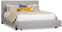 Monica Light Gray Uph Platform Storage Bed