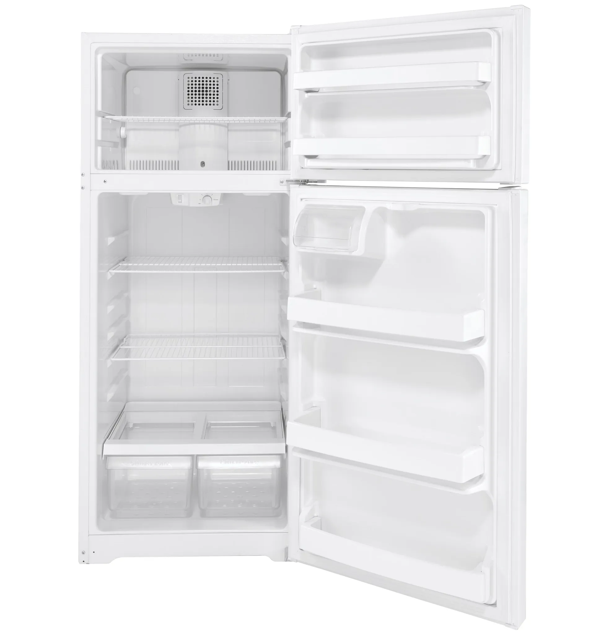 Ge 18 Series White Top Freezer Refrigerator