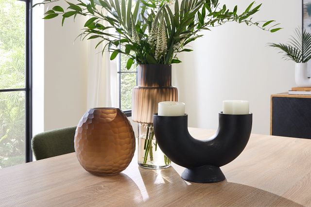 Joliet Brown Small Vase