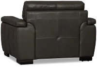 Braden Dark Gray Leather Chair