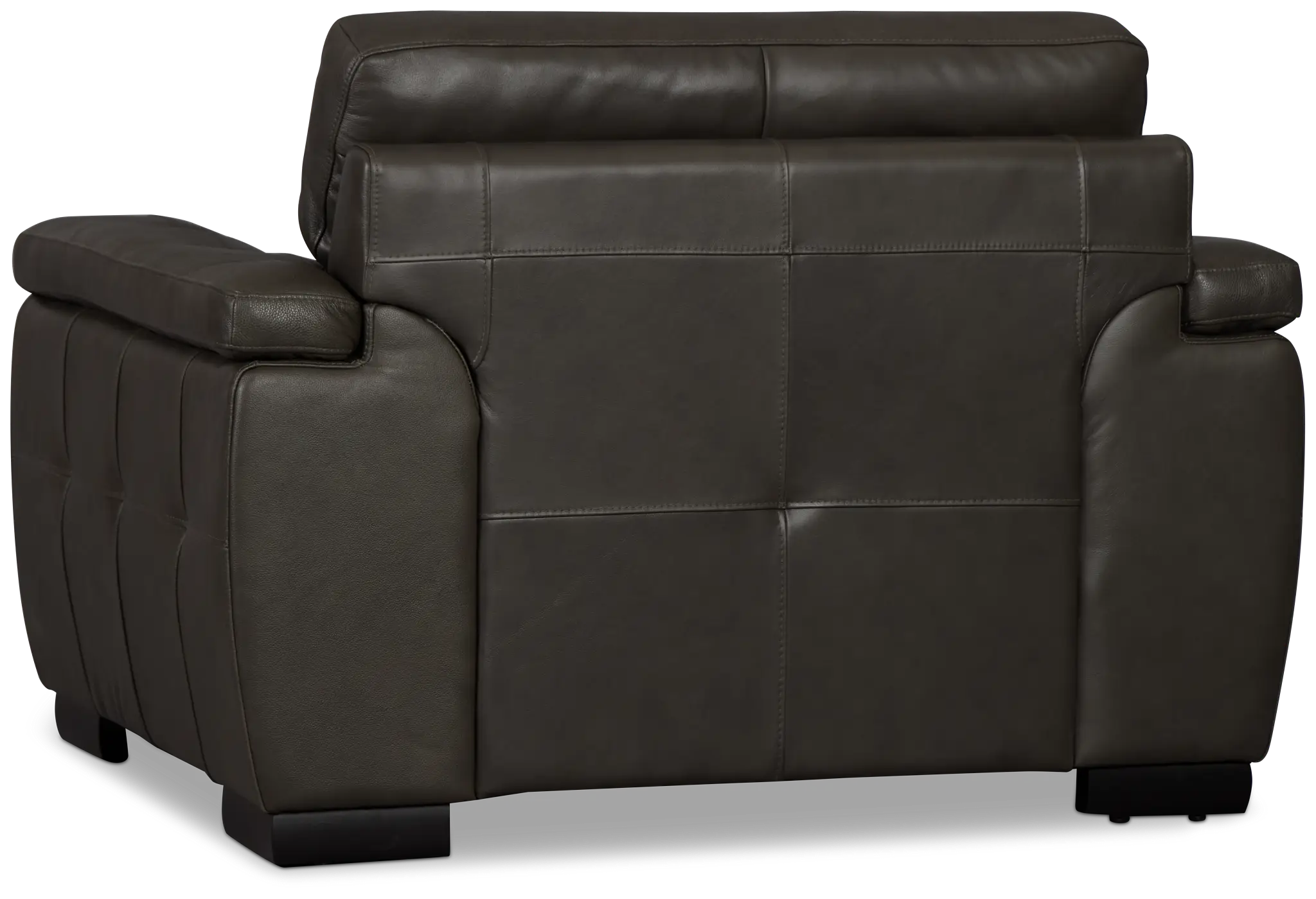 Braden Dark Gray Leather Chair Braden Dark Gray Leather Chair
