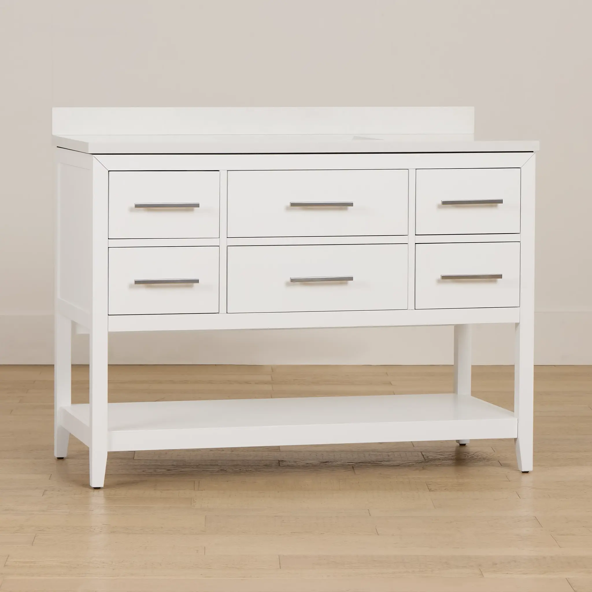 Alden White 48" Single Bathroom Vanity Alden White 48" Single Bathroom Vanity