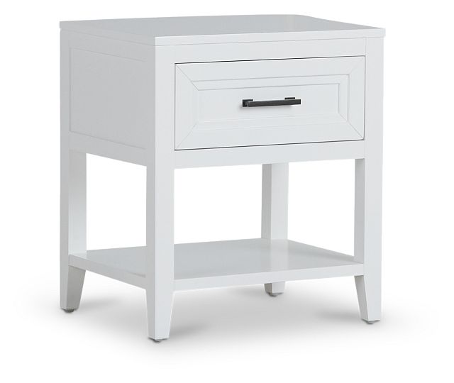 Nantucket White 1-drawer Nightstand (2)