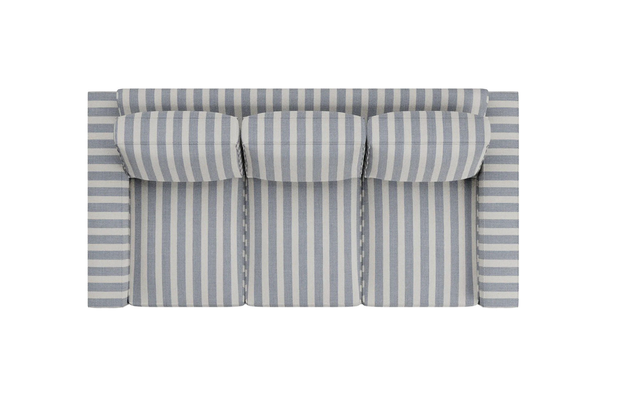 Edgewater Sea Lane Dark Blue 84" Sofa W/ 3 Cushions