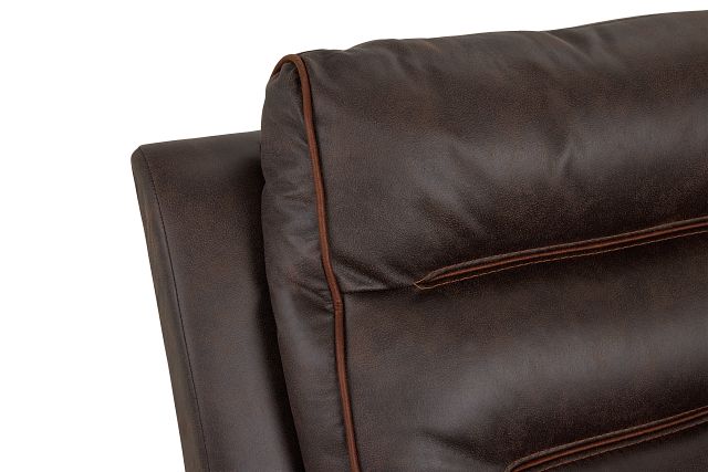 Grayson Brown Micro Power Reclining Console Loveseat (6)