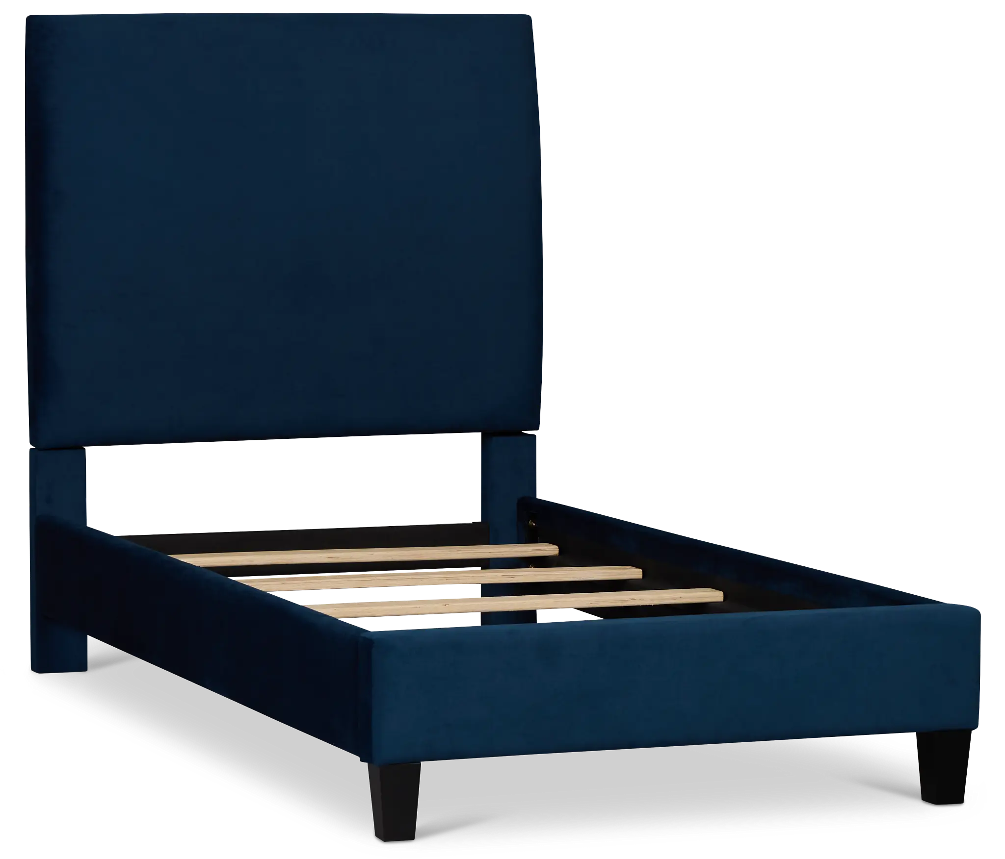 Lucy Dark Blue Uph Platform Bed Lucy Dark Blue Uph Platform Bed