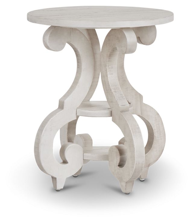Sonoma Ivory Round Chairside Table