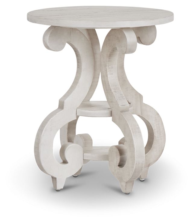 Sonoma Ivory Round End Table