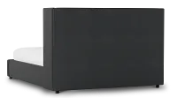 Captiva Elite Black 48" Upholstered Shelter Bed