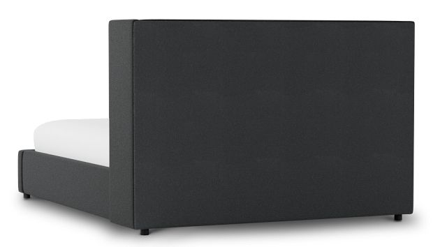Captiva Elite Black 48" Upholstered Shelter Bed