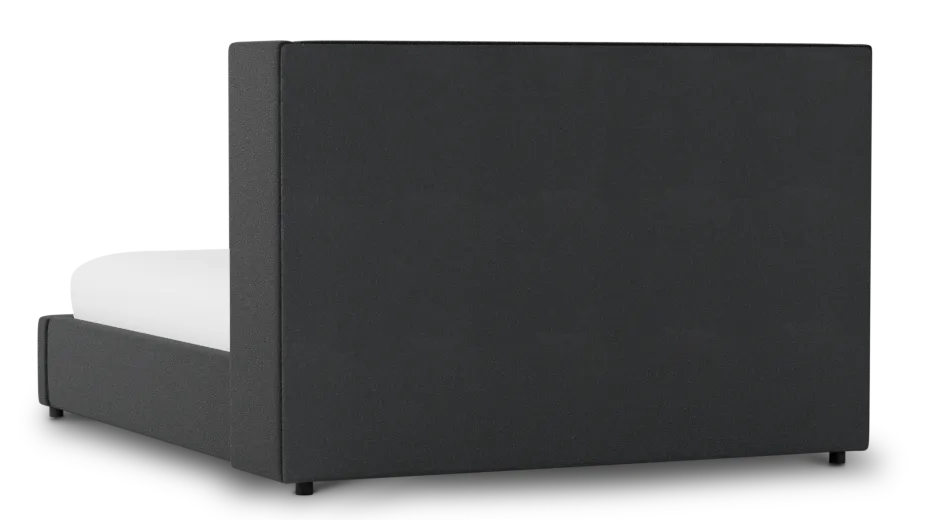 Captiva Elite Black 48" Upholstered Shelter Bed