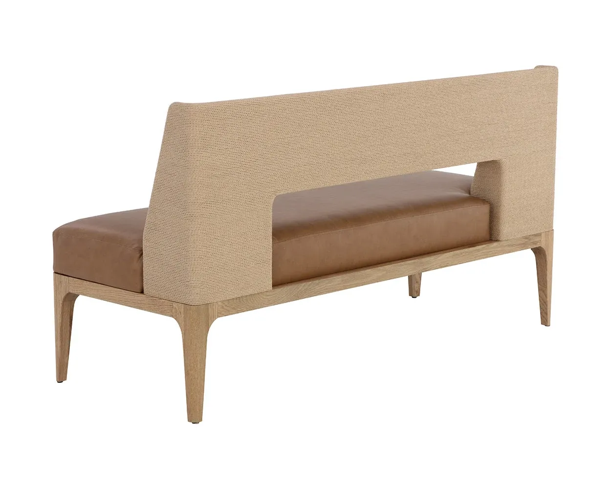 Joelle Brown Upholstered Dining Bench