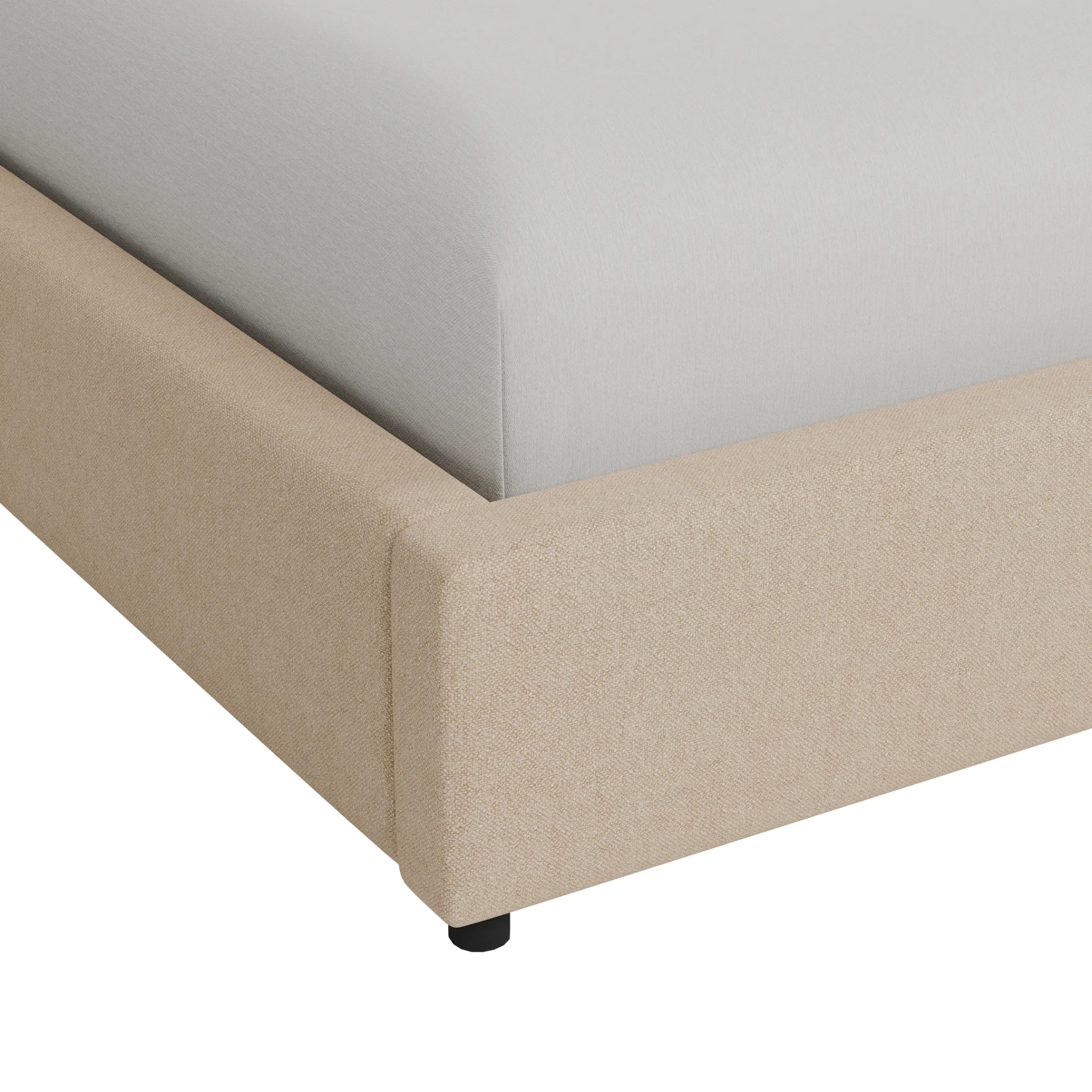 Grayton Elite Taupe 54" Upholstered Platform Bed
