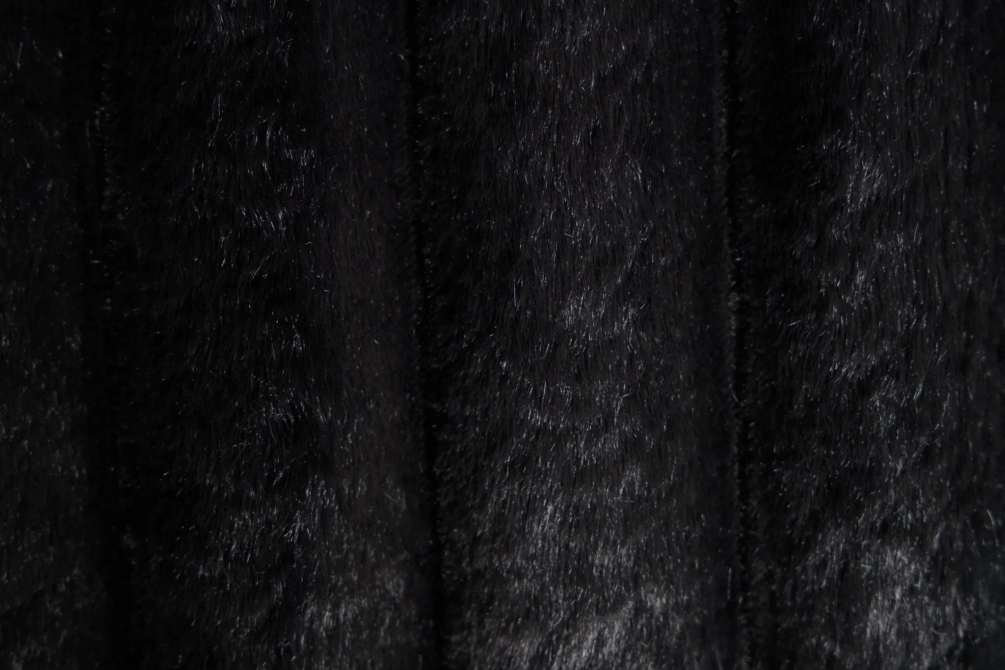 Teddy Black Fabric Medium Two-arm Sectional