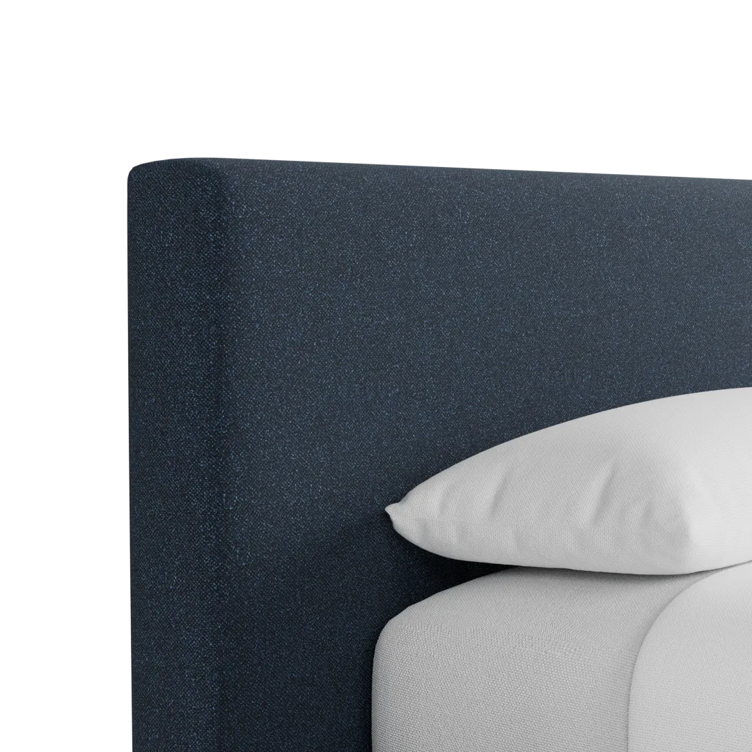 Grayton Elite Dark Blue 44" Upholstered Platform Bed