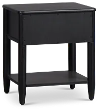 Stockton Black Small Drawer Nightstand