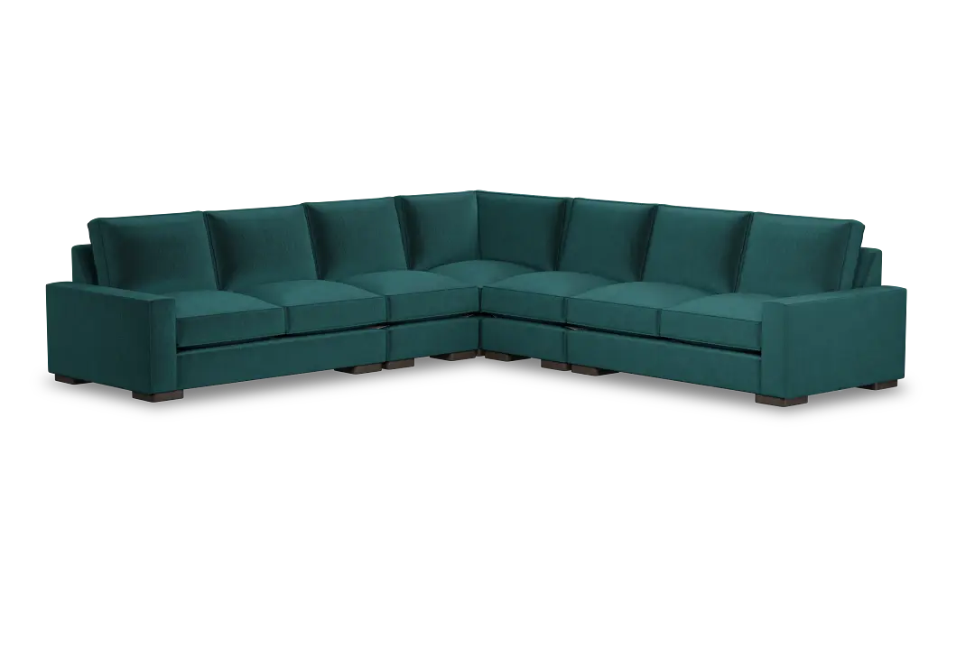 Edgewater Joya Teal Large Two-arm Sectional Edgewater Joya Teal Large Two-arm Sectional