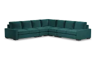Edgewater Joya Teal Large Two-arm Sectional