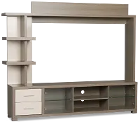 Evanston Gray Entertainment Wall