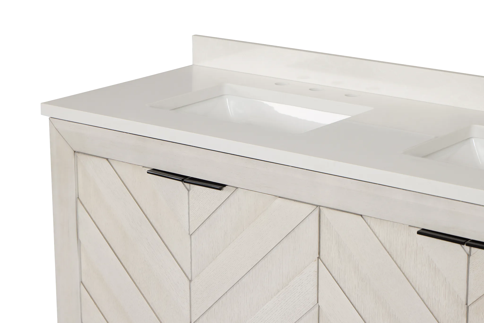 Delray White 60" Double Bathroom Vanity