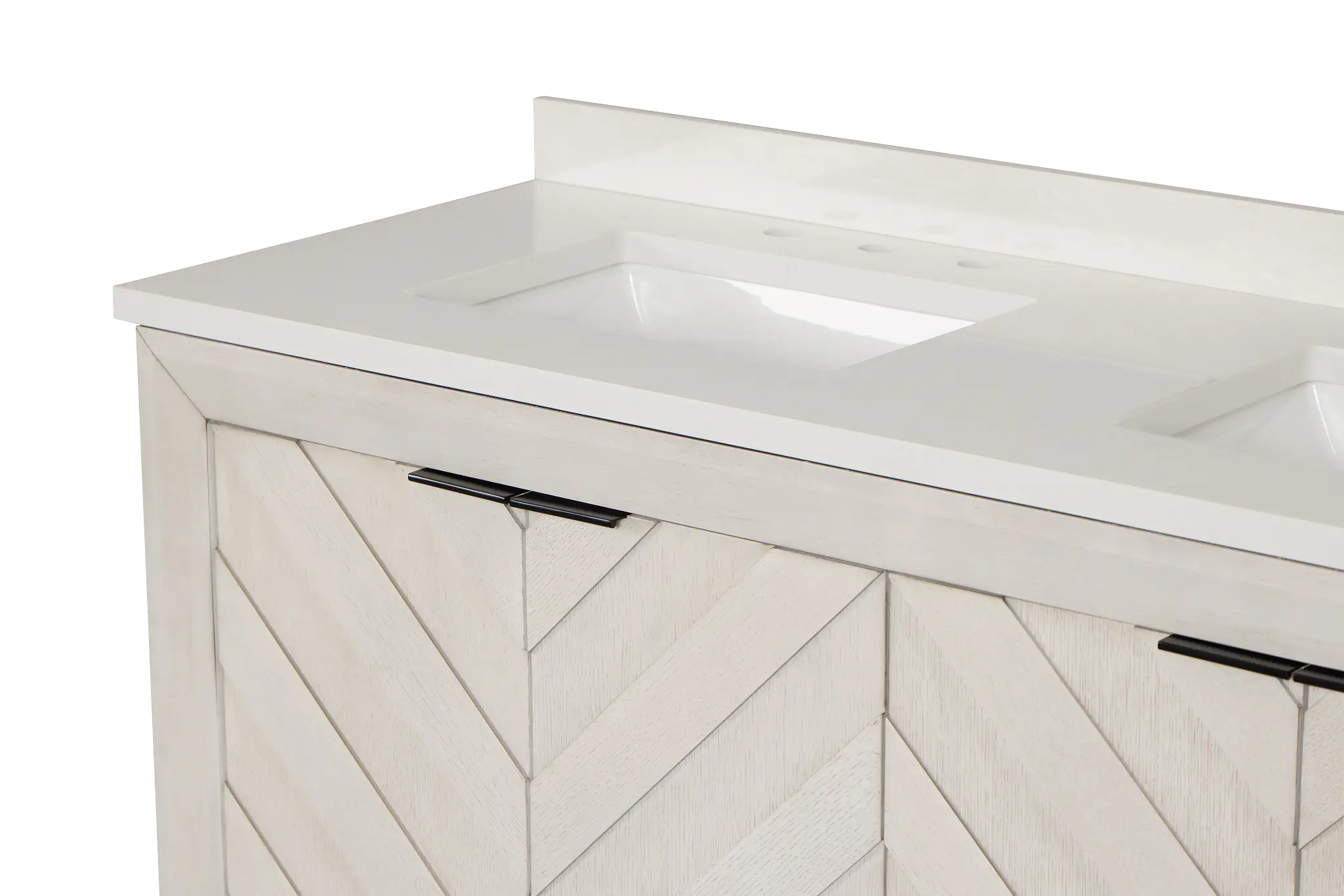 Delray White 60" Double Bathroom Vanity Delray White 60" Double Bathroom Vanity