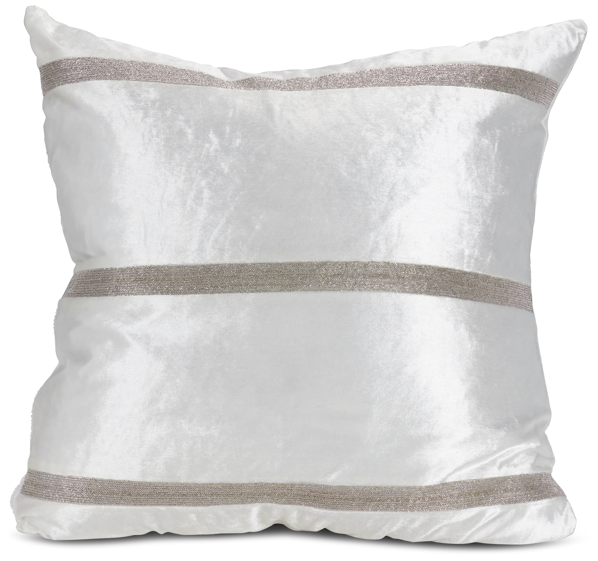 Layla Ivory 22" Square Accent Pillow