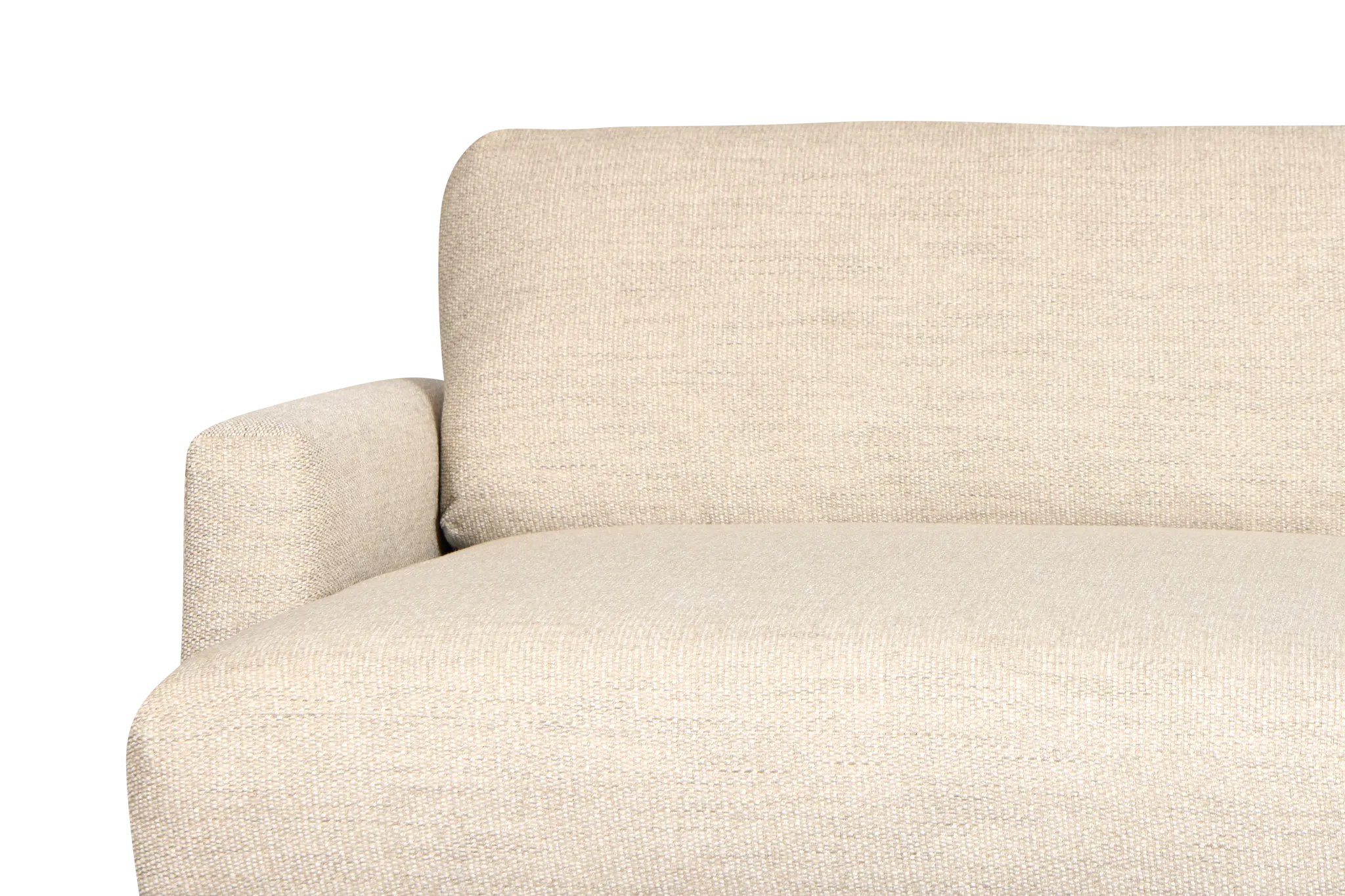 Maxwell Light Gray Fabric Large Left Chaise Sectional