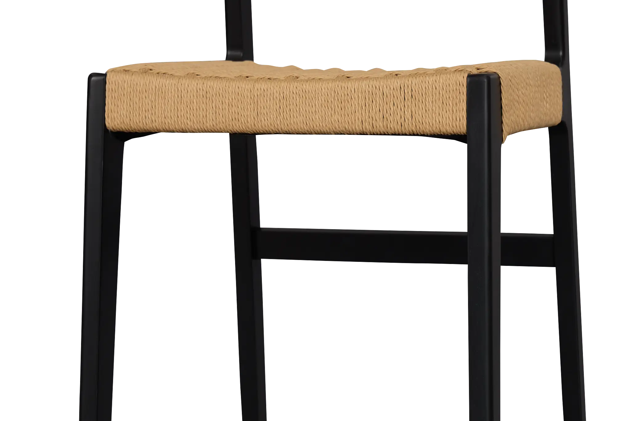 Santorini Black 24" Woven Barstool Santorini Black 24" Woven Barstool