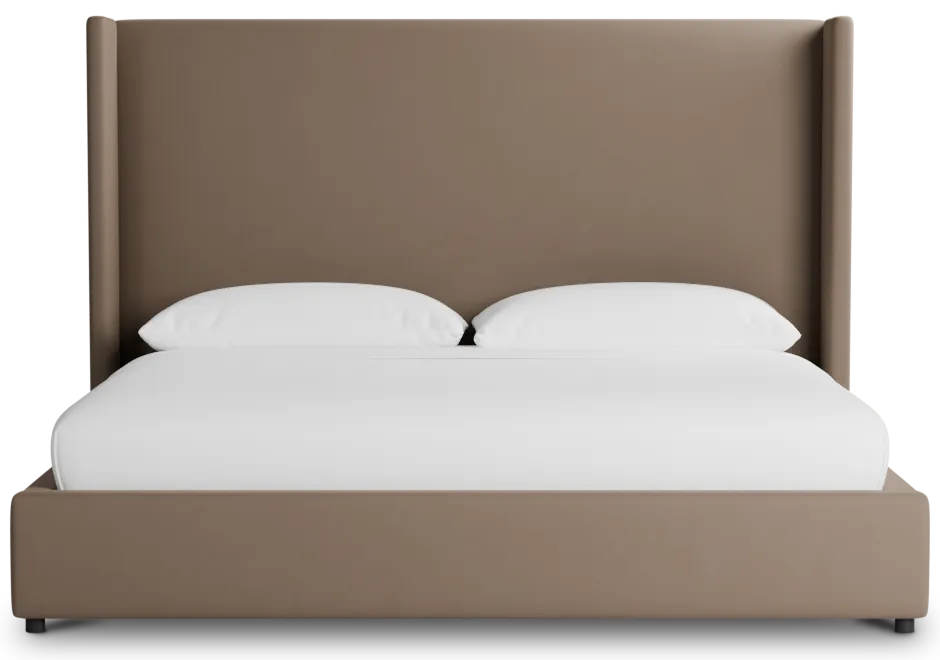 Captiva Joya Beige 60" Upholstered Shelter Bed