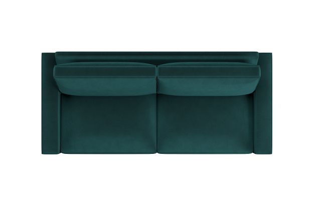 Edgewater Joya Teal 96" Sofa W/ 2 Cushions