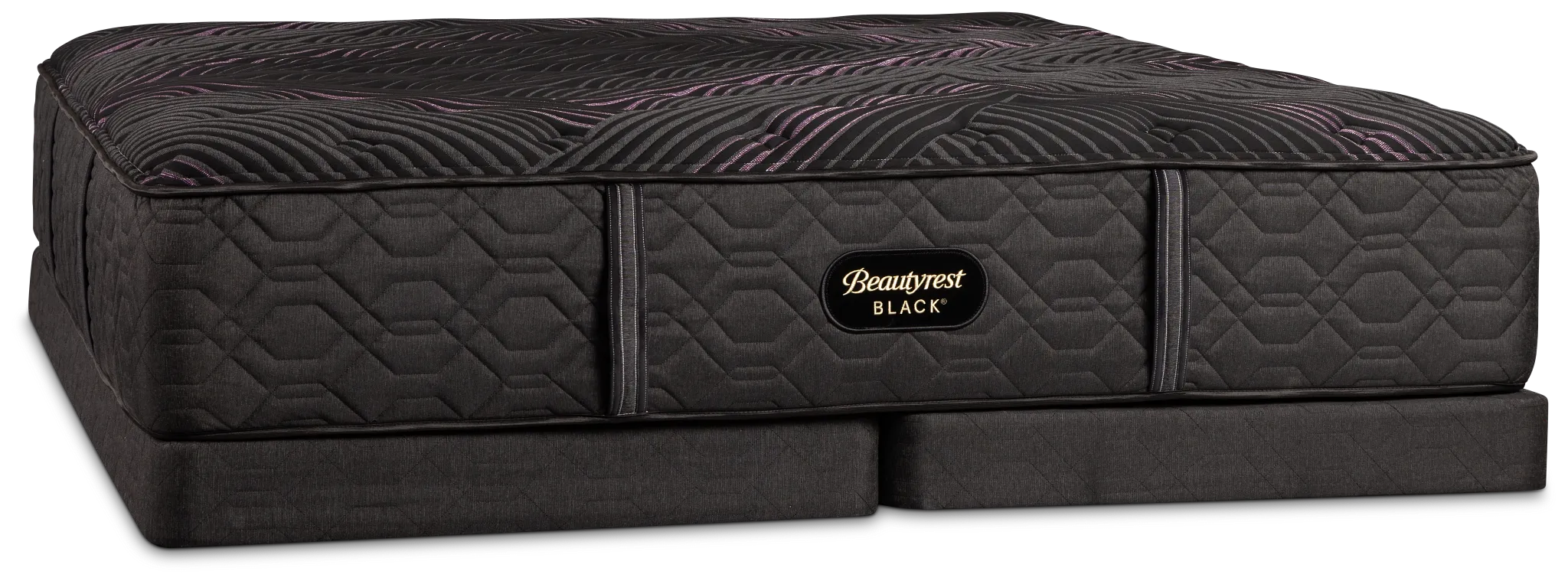 Beautyrest Black Series Two Plush Tight Top Low-profile Mattress Set