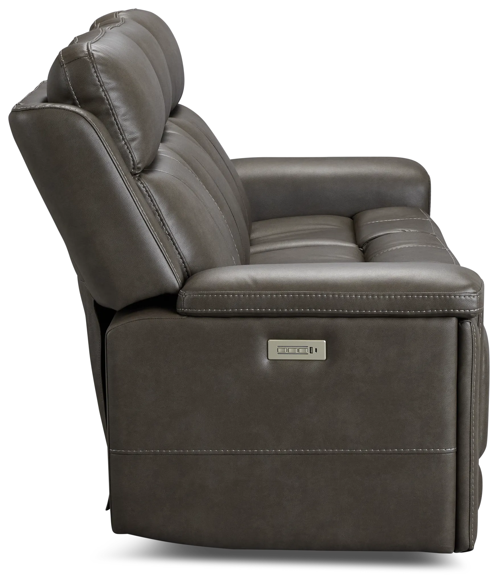 Jayden Gray Micro Power Reclining Sofa
