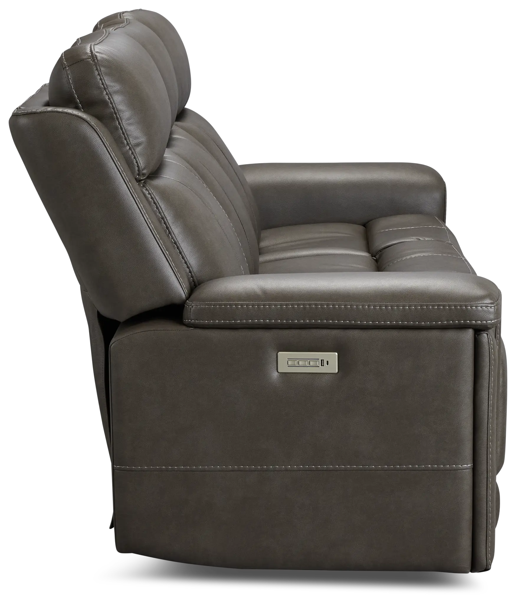 Jayden Gray Micro Power Reclining Sofa Jayden Gray Micro Power Reclining Sofa