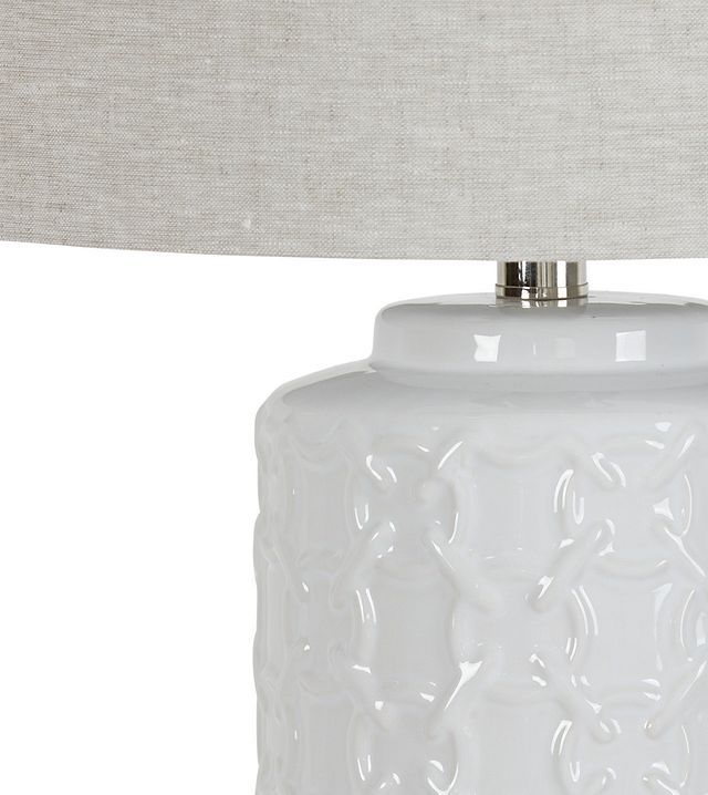 Marina White Table Lamp