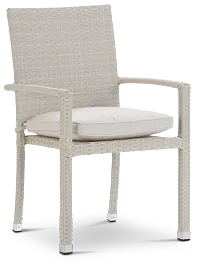 Bahia White Arm Chair