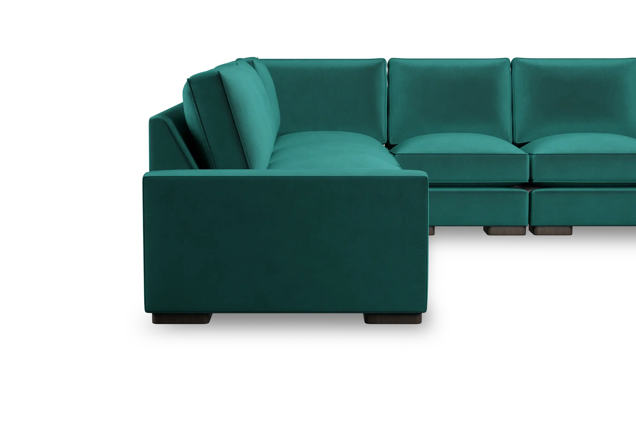 Edgewater Joya Green Large Two-arm Sectional Edgewater Joya Green Large Two-arm Sectional