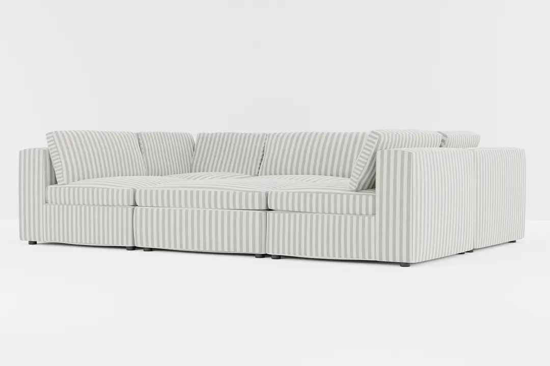 Destin Sea Lane Dark Gray Fabric 6-piece Pit Sectional Destin Sea Lane Dark Gray Fabric 6-piece Pit Sectional
