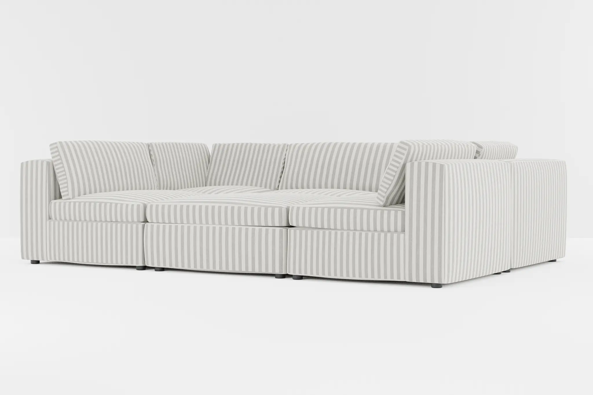 Destin Sea Lane Dark Gray Fabric 6-piece Pit Sectional Destin Sea Lane Dark Gray Fabric 6-piece Pit Sectional