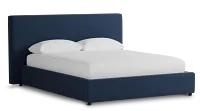 Grayton Peyton Dark Blue 44" Upholstered Platform Bed