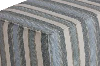 Abode Green Fabric Accent Pouf