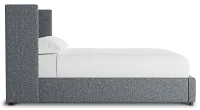 Captiva Elevation Gray 48" Upholstered Shelter Bed