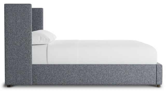 Captiva Elavation Gray 48" Upholstered Shelter Bed