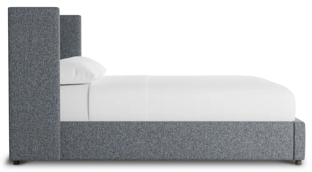 Captiva Elavation Gray 48" Upholstered Shelter Bed Captiva Elavation Gray 48" Upholstered Shelter Bed