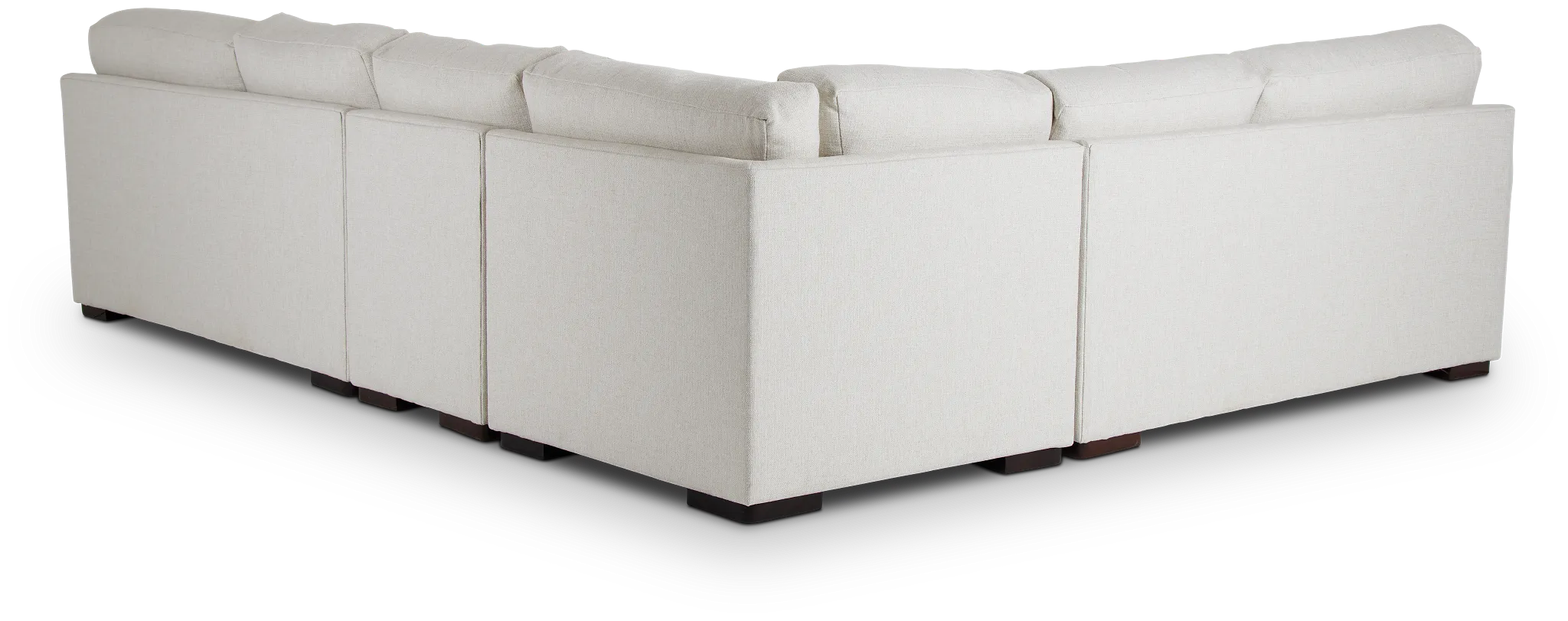 Veronica White Down Large Two-arm Sectional