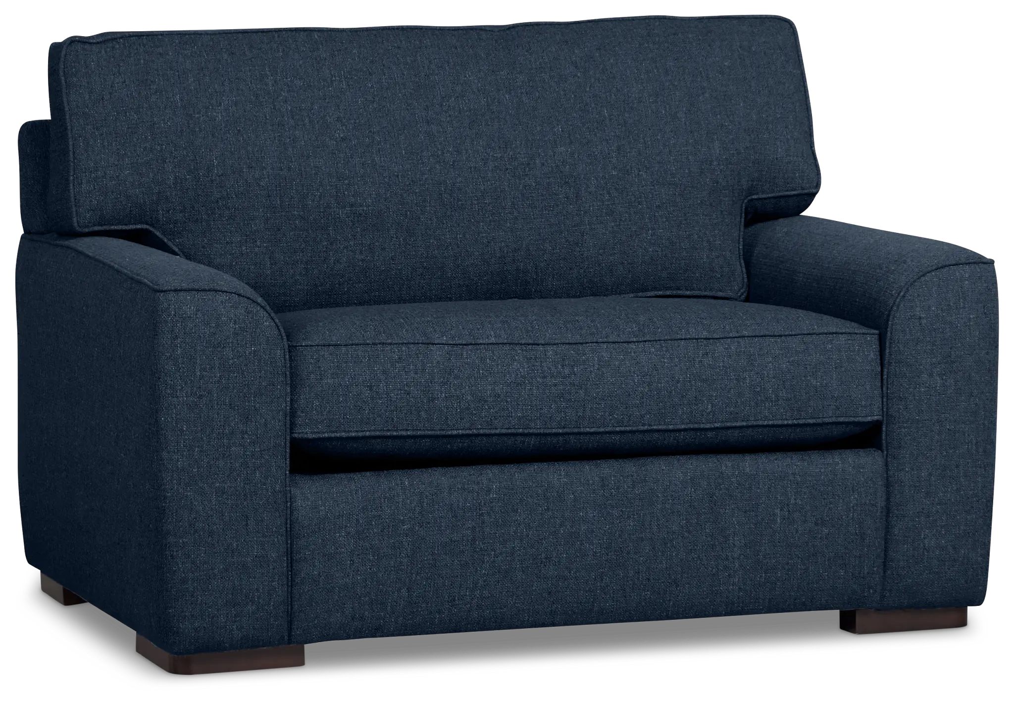 Sinclair Dark Blue Fabric Cooling Memory Foam Sleeper Sinclair Dark Blue Fabric Cooling Memory Foam Sleeper