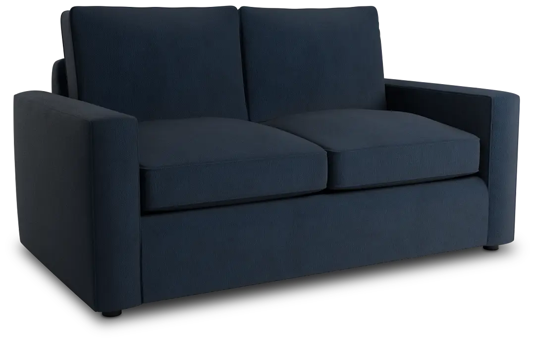 Siesta Revenue Dark Blue Fabric Loveseat Siesta Revenue Dark Blue Fabric Loveseat