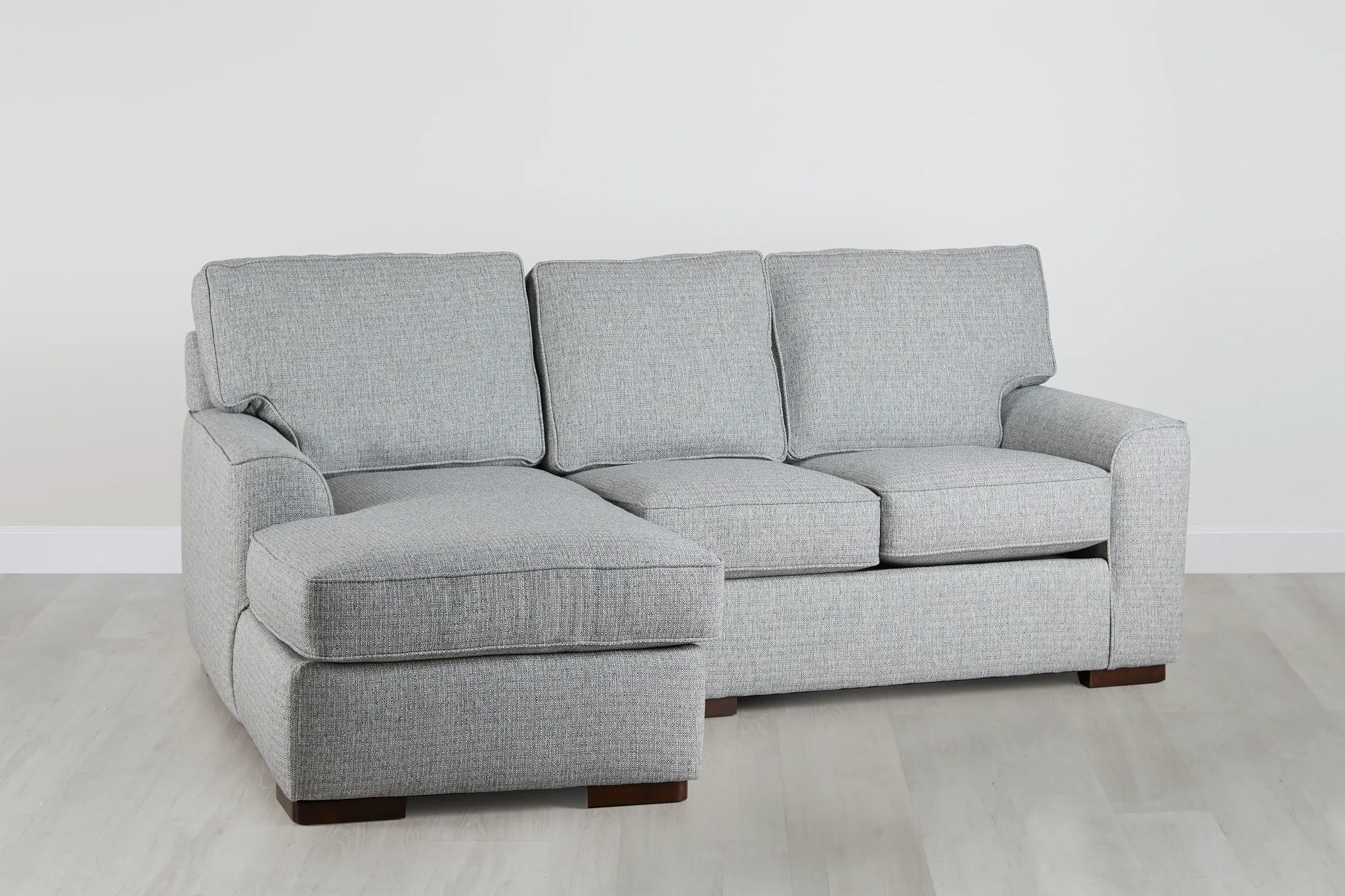 Austin Gray Fabric Left Chaise Sectional