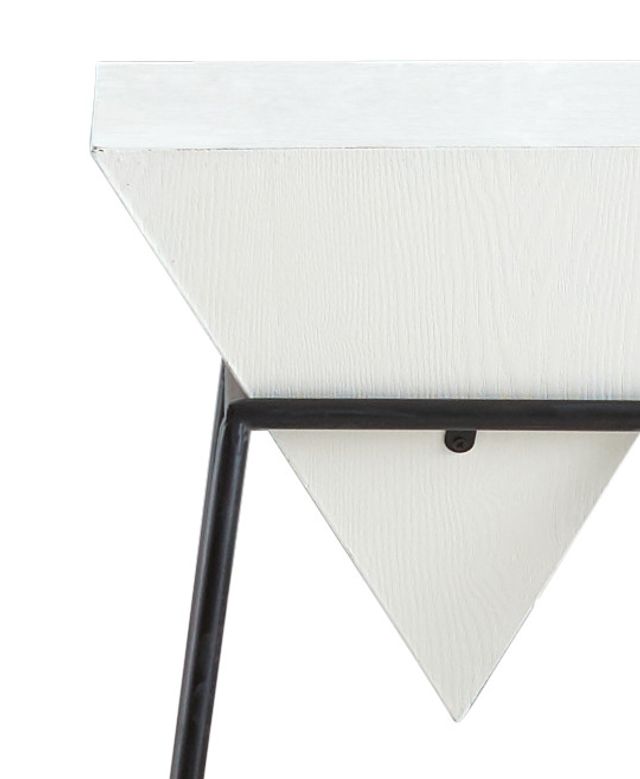 Roxy White Accent Table